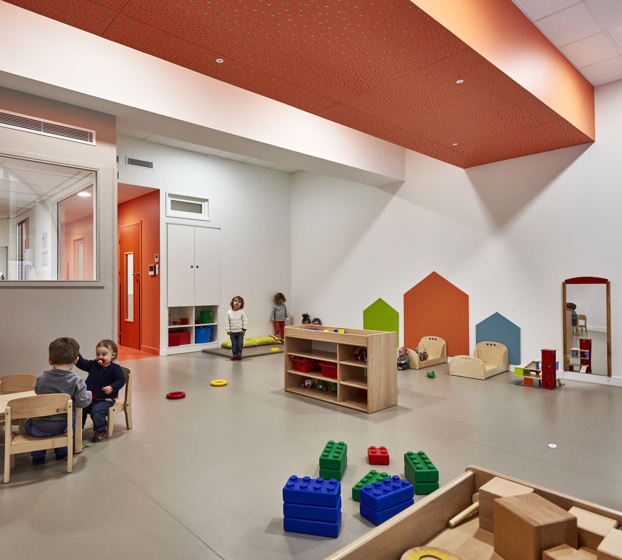 l’aménagement de la crèche « L’envol », vue intérieur