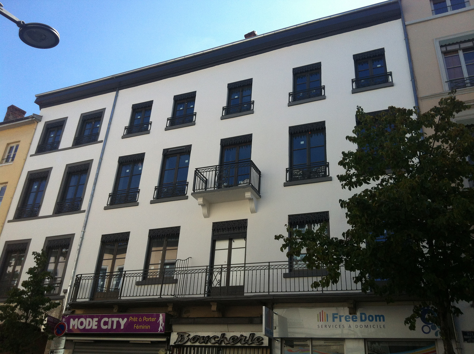 les logements Marietton, facade après la rénovation